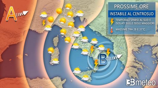 Meteo prossime ore
