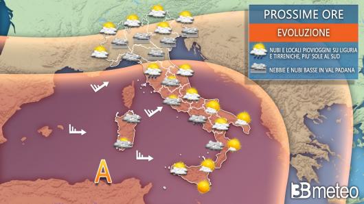 Meteo prossime ore