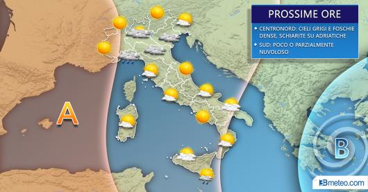 Meteo prossime ore