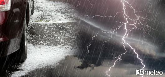 Meteo - Prossimi giorni ancora con pioggia, temporali e grandine