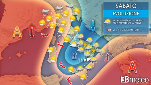 Meteo sabato 1 ottobre