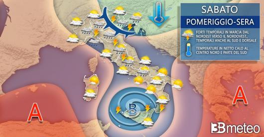 Meteo sabato 28 maggio