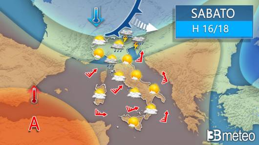 Meteo sabato 