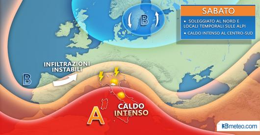 Meteo sabato