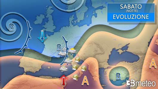 Meteo sabato notte