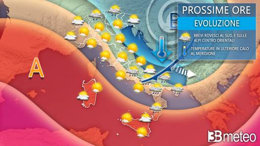 Meteo sabato prossime ore (pomeriggio)