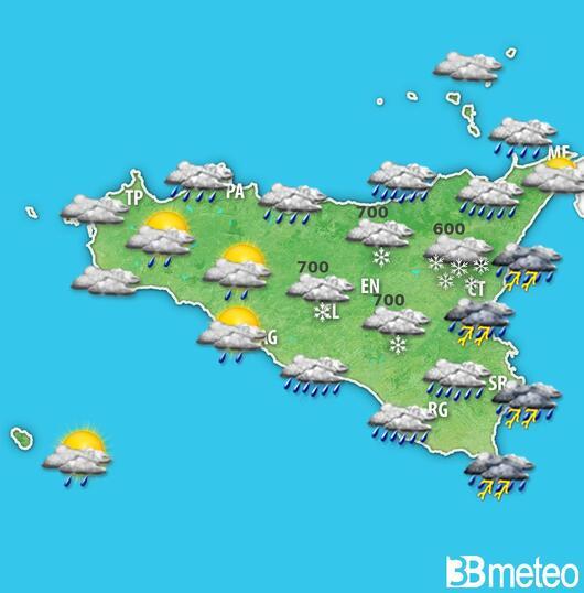 Meteo Sicilia Al Via La Settimana Pi Fredda Dell inverno Neve In 