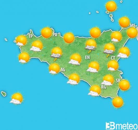 Meteo Sicilia, previsioni domenica 24 Marzo.