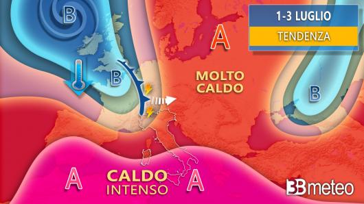 Meteo sinottica dal 1 luglio