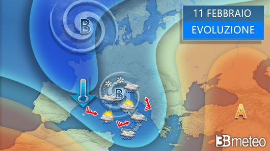 Meteo - Sinottica e previsione per domenica 11