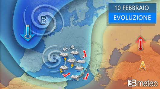 Meteo - Sinottica e previsione per sabato 10
