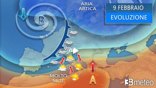 Meteo - Sinottica e previsione per venerdì 9