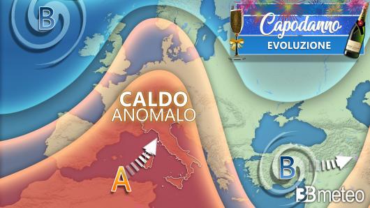 Meteo sinottica Europa-Italia Capodanno 2022