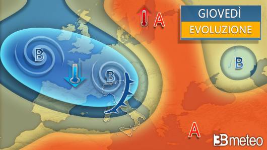 Meteo sinottica giovedì 2 maggio