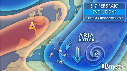 Meteo sinottica - Inizio settimana con il freddo e la neve
