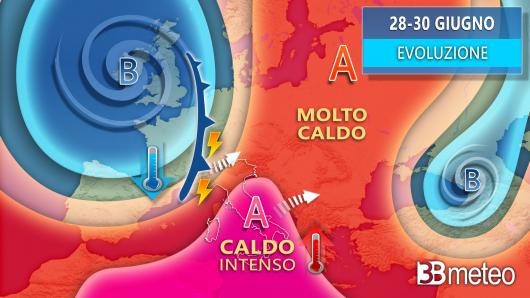 Meteo sinottica prossimi giorni