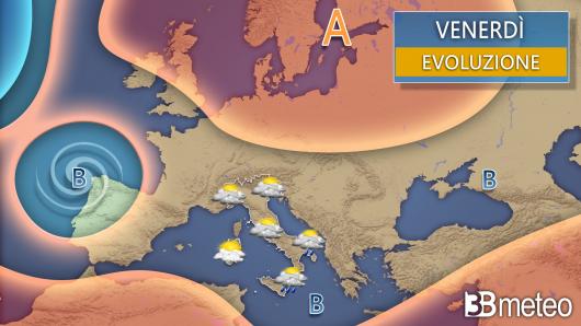Meteo - Sinottica venerdì