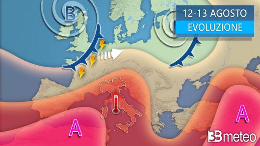 Meteo - Sinottica weekend 12-13 agosto