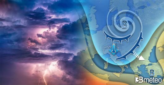 Meteo spiccata instabilità di stampo semi invernale in arrivo da martedì