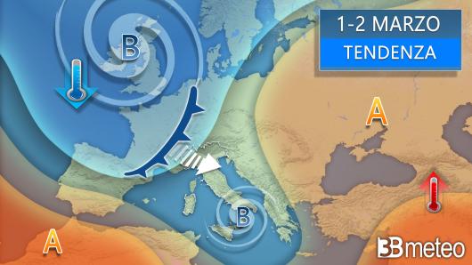 Meteo tendenza 1-2 marzo