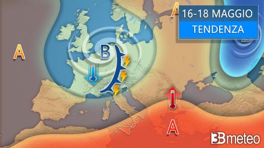 Meteo - Tendenza 16-18 maggio