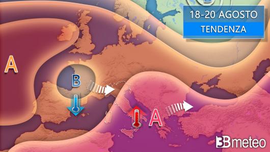 Meteo tendenza 18-20 agosto