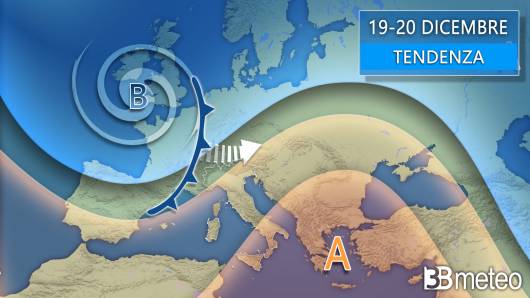 Meteo - Tendenza 19-20 dicembre