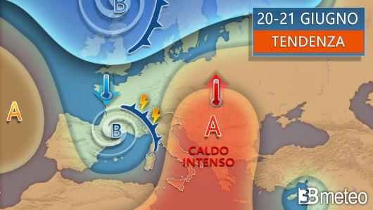 Meteo tendenza 20-21 giugno