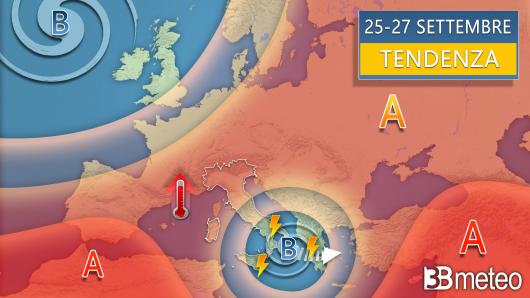 Meteo tendenza 25-27 settembre