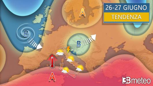Meteo tendenza 26-27 giugno