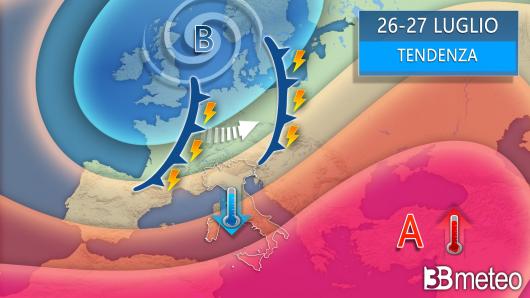 Meteo tendenza 26-27 luglio