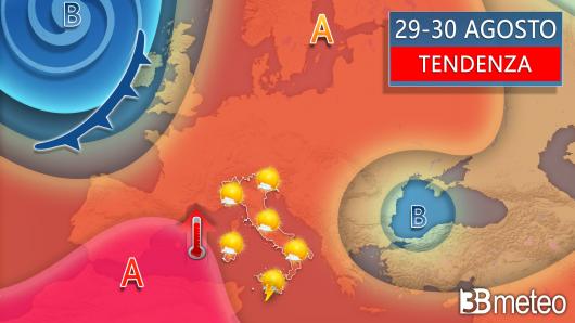Meteo - Tendenza 29-30 agosto