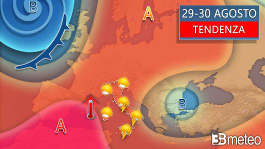 Meteo - Tendenza 29-30 agosto