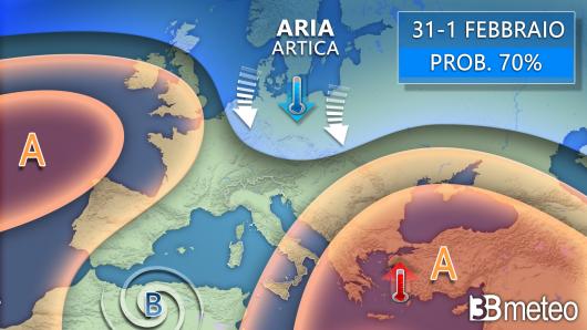 Meteo tendenza 31 gennaio 1 febbraio