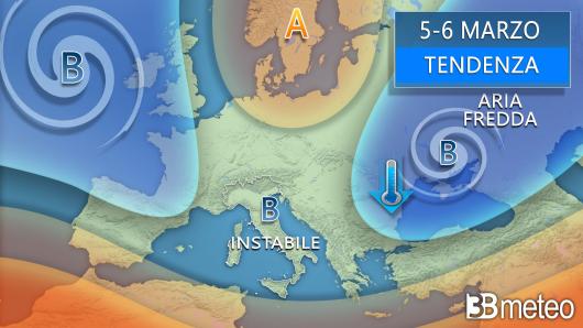 Meteo tendenza 5-6 marzo