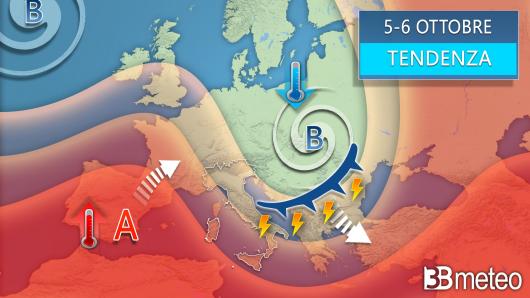Meteo tendenza 5-6 ottobre