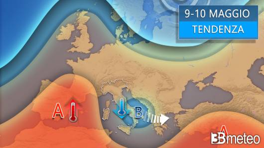 Meteo - Tendenza 9-10 maggio