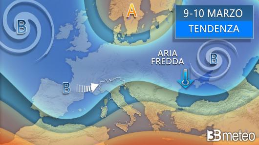 Meteo - Tendenza 9-10 marzo