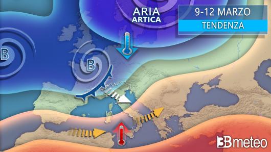 Meteo - Tendenza 9-12 marzo