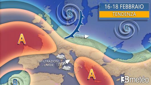 Meteo, tendenza da giovedì al weekend