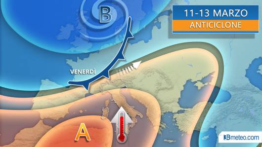 Meteo tendenza, da mercoledì torna l'alta pressione con temperature in sensibile aumento