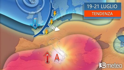 Meteo - Tendenza da venerdì al weekend
