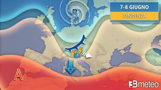 Meteo tendenza dal 7-8 giugno