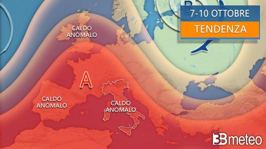 Meteo - Tendenza dopo il 7 ottobre