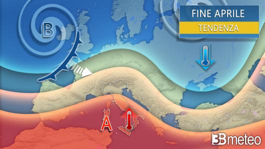 Meteo tendenza fine aprile