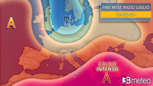 Meteo tendenza fine giugno inizio luglio
