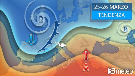 Meteo - Tendenza inizio settimana di Pasqua
