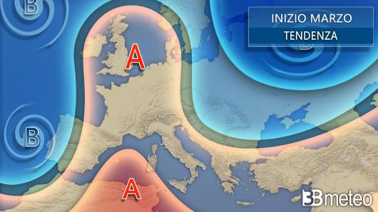 Meteo tendenza Italia inizio marzo