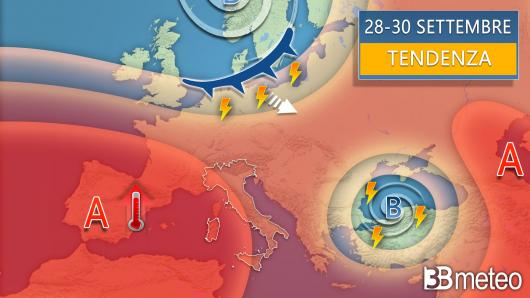Meteo - Tendenza per fine mese
