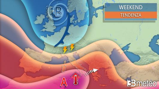 Meteo tendenza per il weekend 7-8 agosto